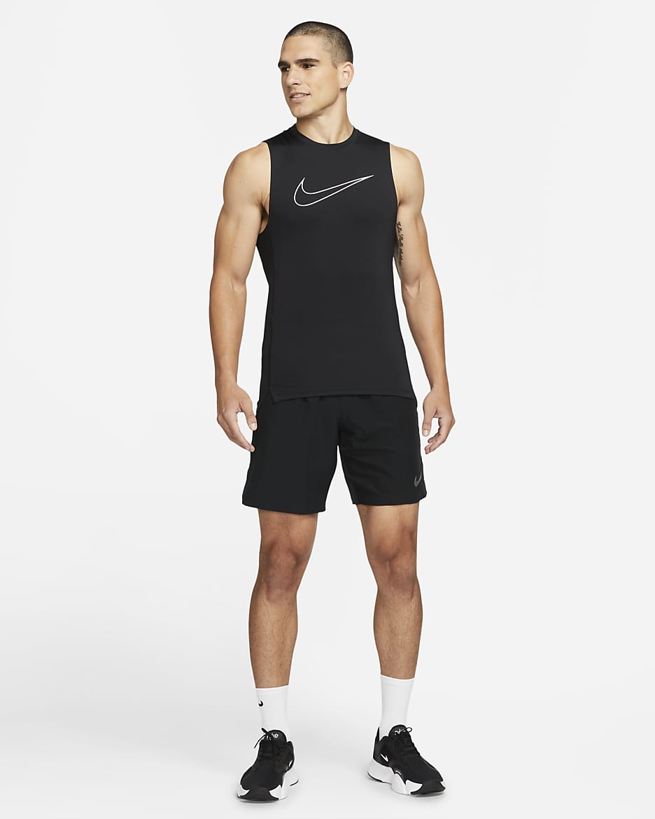 Nike Pro Dri FIT Men s Slim Fit Sleeveless Top. Nike
